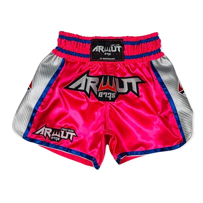 ARWUT MUAY THAI SHORTS CARBON PINK