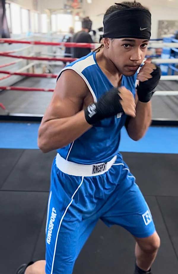 Ace boxing singlets blue