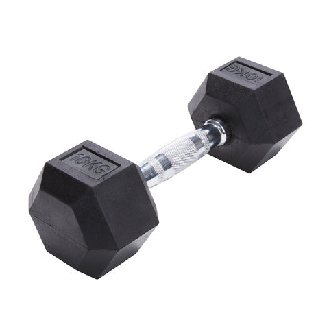 Rubber hex dumbbells classic